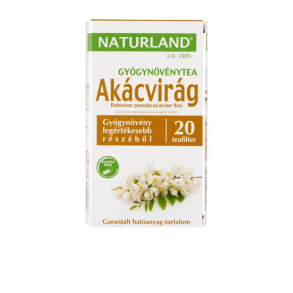 FEHÉR AKÁCVIRÁG TEA FILTERES 20X  NATURLAND - 1,2G